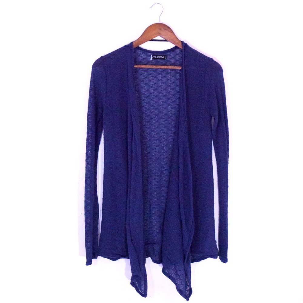 Volcom Royal Blue Knit Cardigan